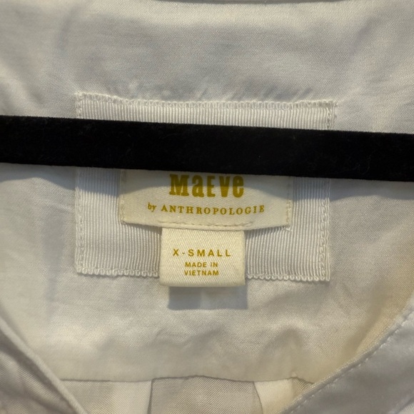 Anthropologie Maeve Silky Collared Popover Blouse - Picture 8 of 8